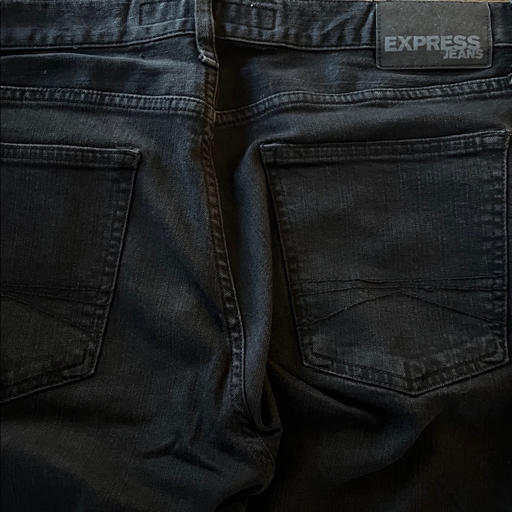 Express Ribbed Jeans 33x32 - Picture 3 of 6